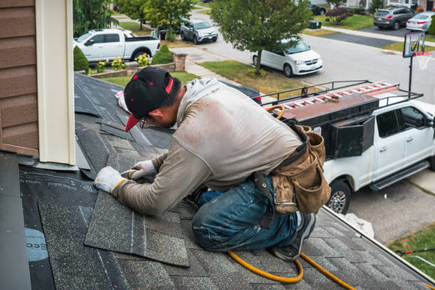 Professional Roof Leak Repair technician working in Middleport, PA